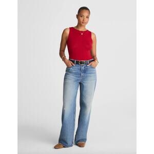 Madewell The Curvy Low Slung Baggy Jean Robertson Wash Rigid Blue US 30 NWT